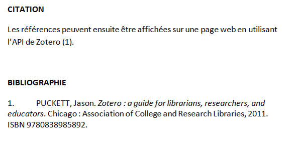 Un Style De Citation Standard Pour Zotero Ressi